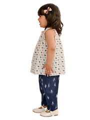 Kids White  Regular Co-ords