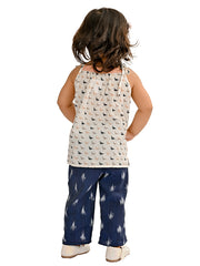 Kids White  Regular Co-ords