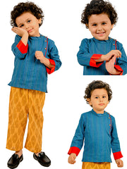 Kids Blue Regular Co-ords