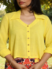 Womens Yellow Regular Co-ords