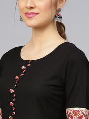 Womens Black Anarkali Dress from Idalia_ IDDR1058