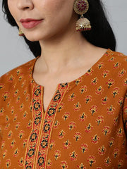 Womens Mustrad Straight Kurti from Aasi - House Of Nayo -NYKU1010 - moher.in