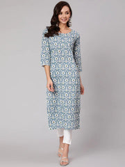 Womens Grey Regular Kurti from Aasi - House Of Nayo - NYKU3856 - moher.in