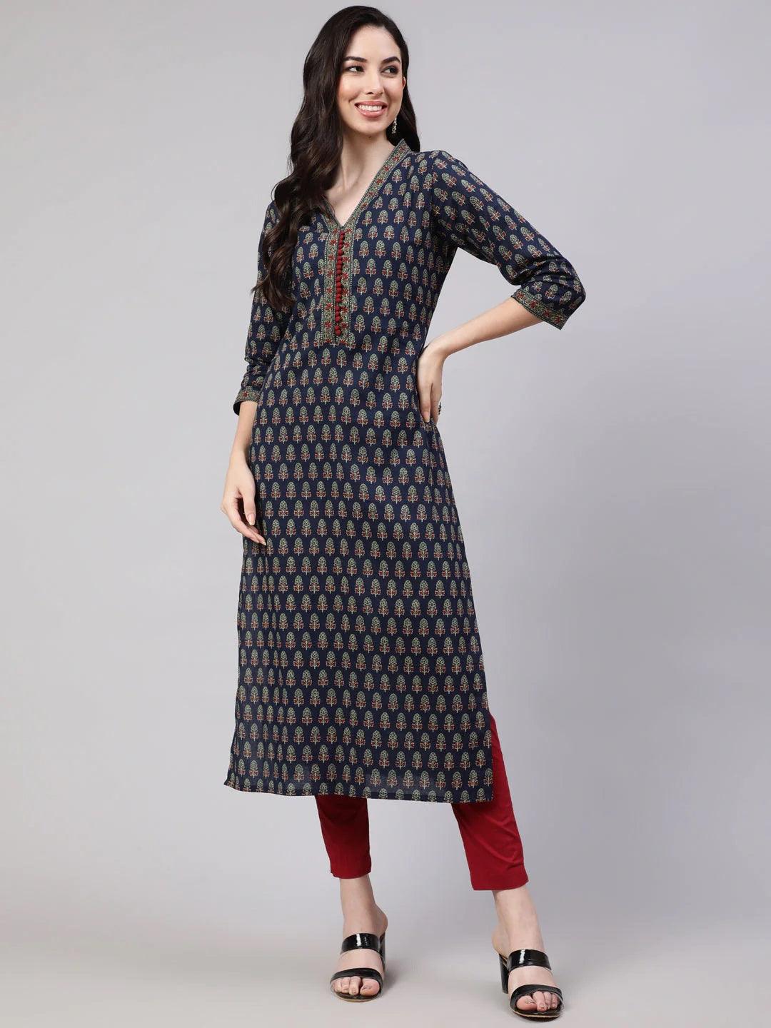 Womens Mustrad Straight Kurti from Aasi - House Of Nayo - NYKU4242 - moher.in