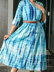Blue Shibori Punch Dress