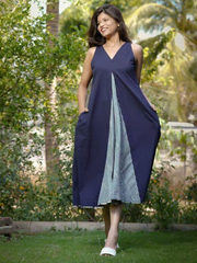 Blue Loma Indie Lines Long Dress