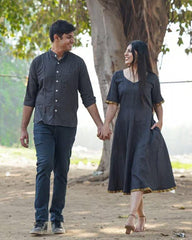 Cotton Black Kantha Couple Set Combo - moher.in