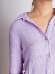 Womens Purple Tie-Dye Co-ord Set