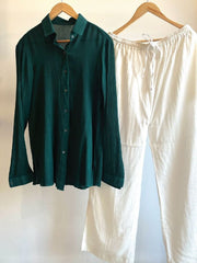 Womens Green and White Co-ord Set , Co-ords , Vanityy , Co-ords, Sea Green , moher.in